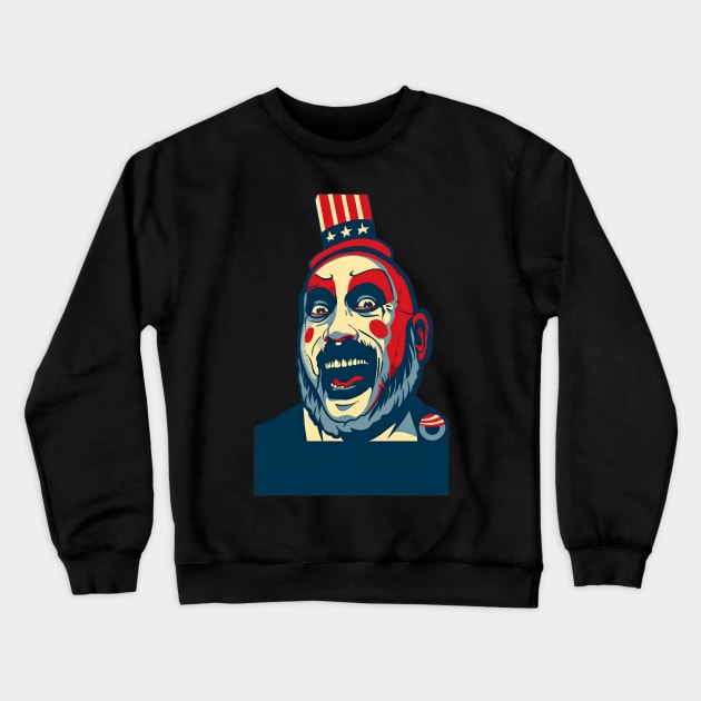 Captain Spaulding 's Carnival of Mayhem Crewneck Sweatshirt by Fadedstar